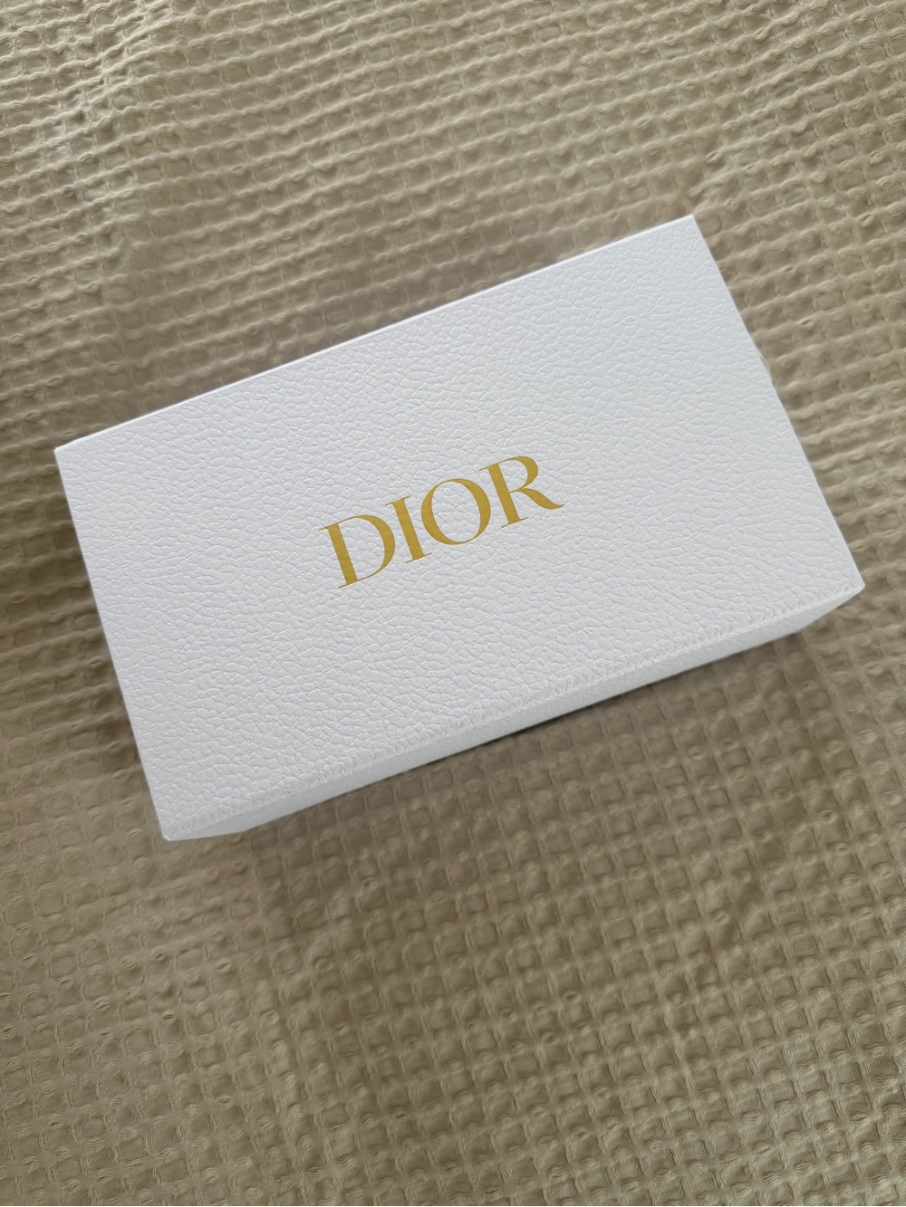 Dior White Box with Gold Logo